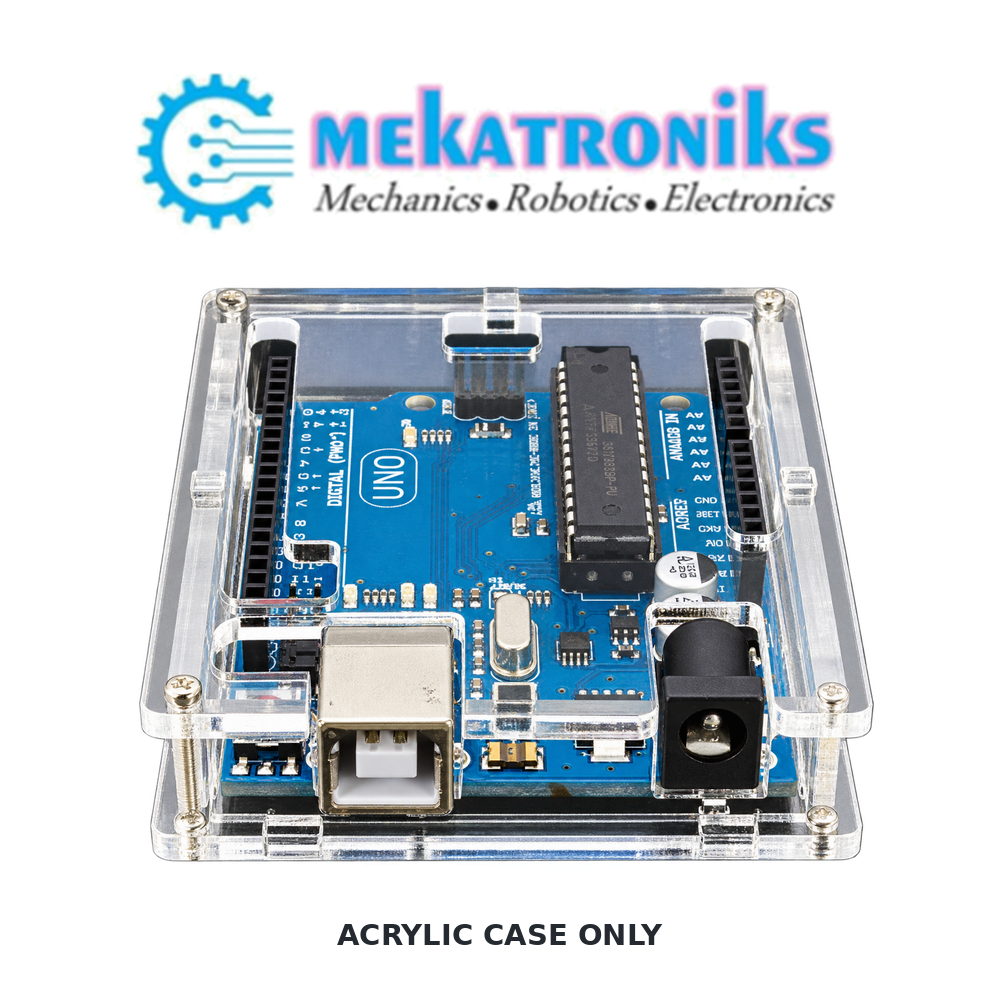 Arduino UNO Case Transparent without Screw fitting in Pakistan