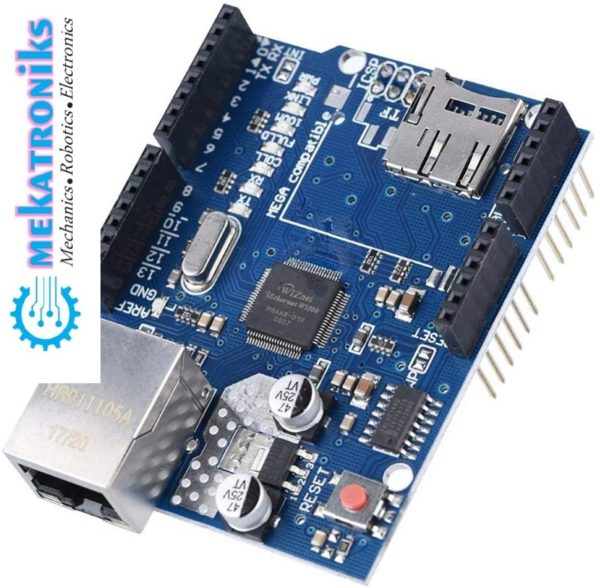 W5100 Ethernet Network Shield W5100 Ethernet Expansion Board with SD Card Slot for Arduino UNO 2009 MEGA1280 MEGA2560