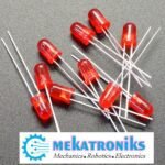 Red LED 5mm 1.5v 5mm good brightness crystal Clear