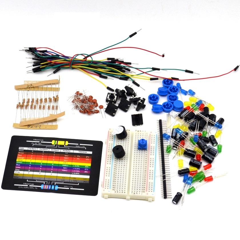 Starter Kit Resistor LED Jumper Wires Breadboard Resistor Kit