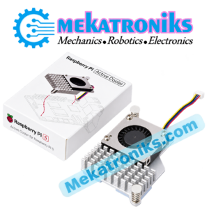 Official Raspberry Pi 5 Active Cooler with aluminium heatsink and blower fan