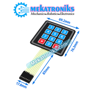 3x4 Matrix Keypad with 12 buttons for Arduino projects