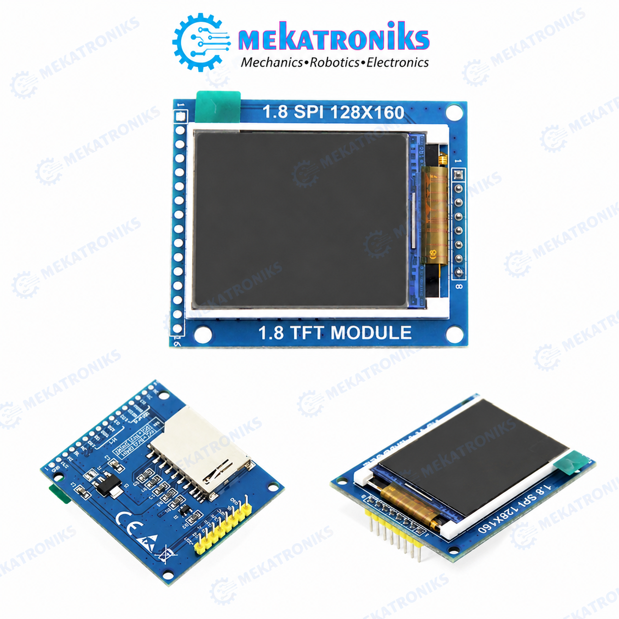 1.8 Inch TFT SPI LCD Display Module ST7735S 128x160 with Micro SD Card Slot