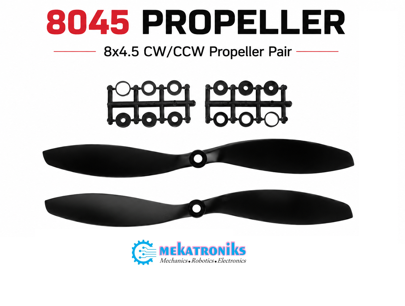 8045 8x4.5 CW CCW propeller pair for drone and quadcopter