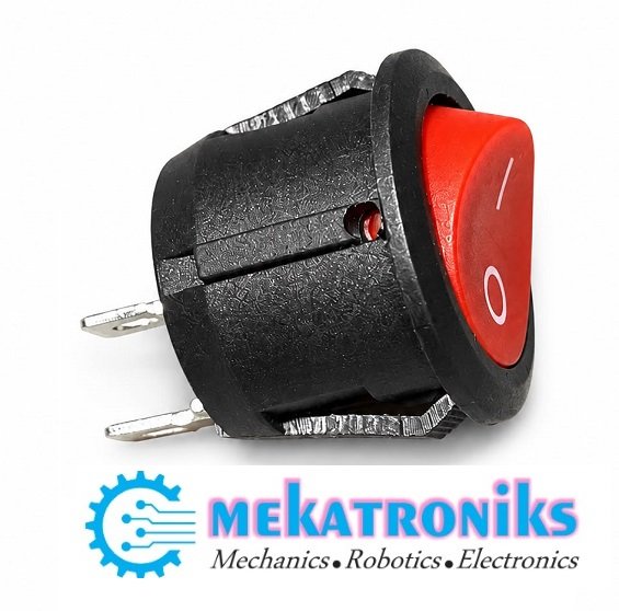 KCD-107 SPST round rocker switch button
