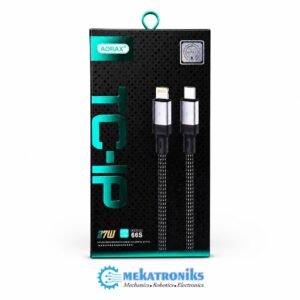 AORAX TC-IP nylon braided data cable for charging and data transfer