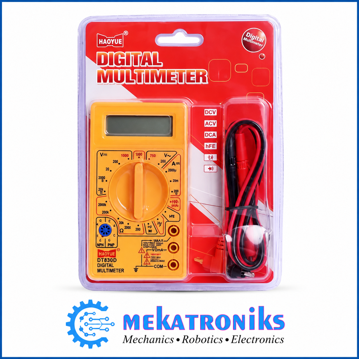 DT-830D Digital Multimeter | AC/DC Voltage, Current & Resistance
