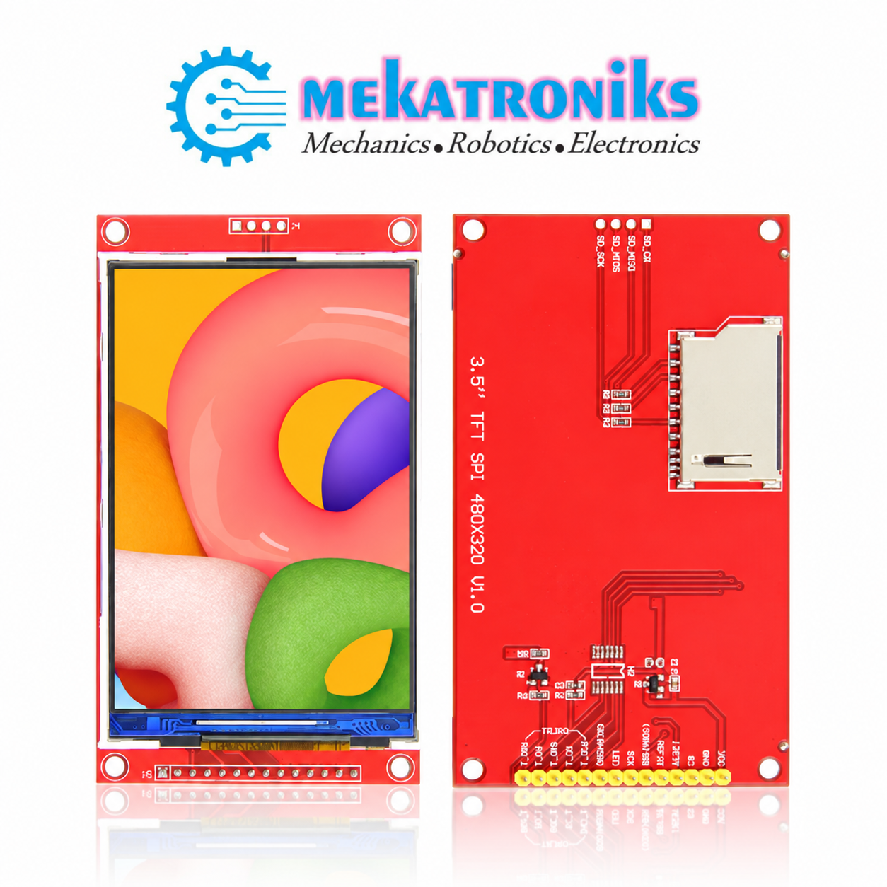 3.5 inch SPI TFT LCD display with 480x320 resolution, non-touch