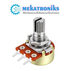Rotary potentiometer 3 pin with adjustable shaft for volume control
