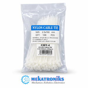 4 inch white nylon cable ties 2.5x100mm 100PCS