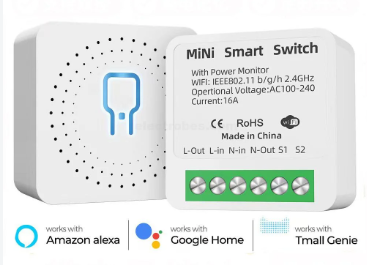 WiFi Mini Smart Switch 16A with Power Monitoring