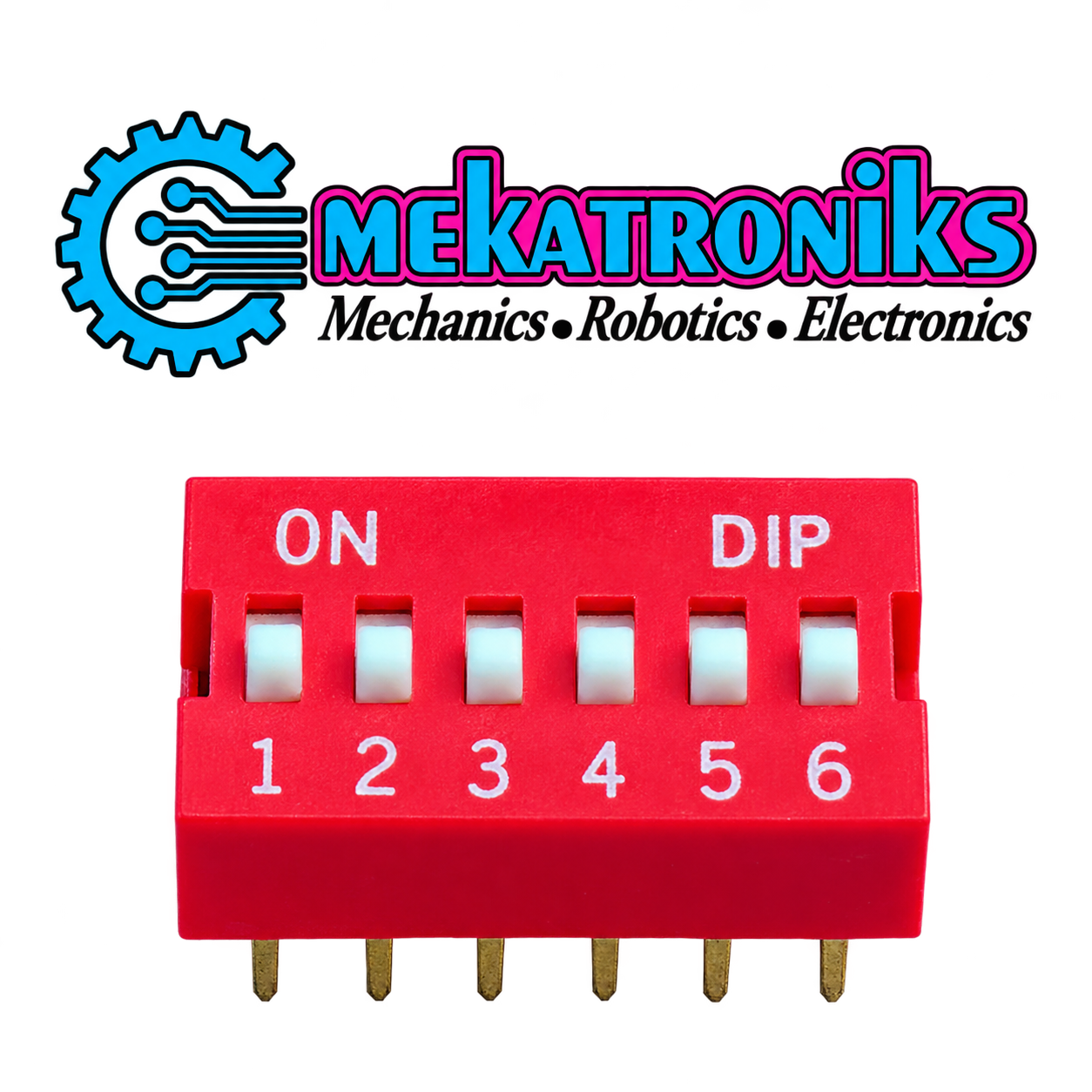 6-Way DIP Switch – Six-Position PCB Switch