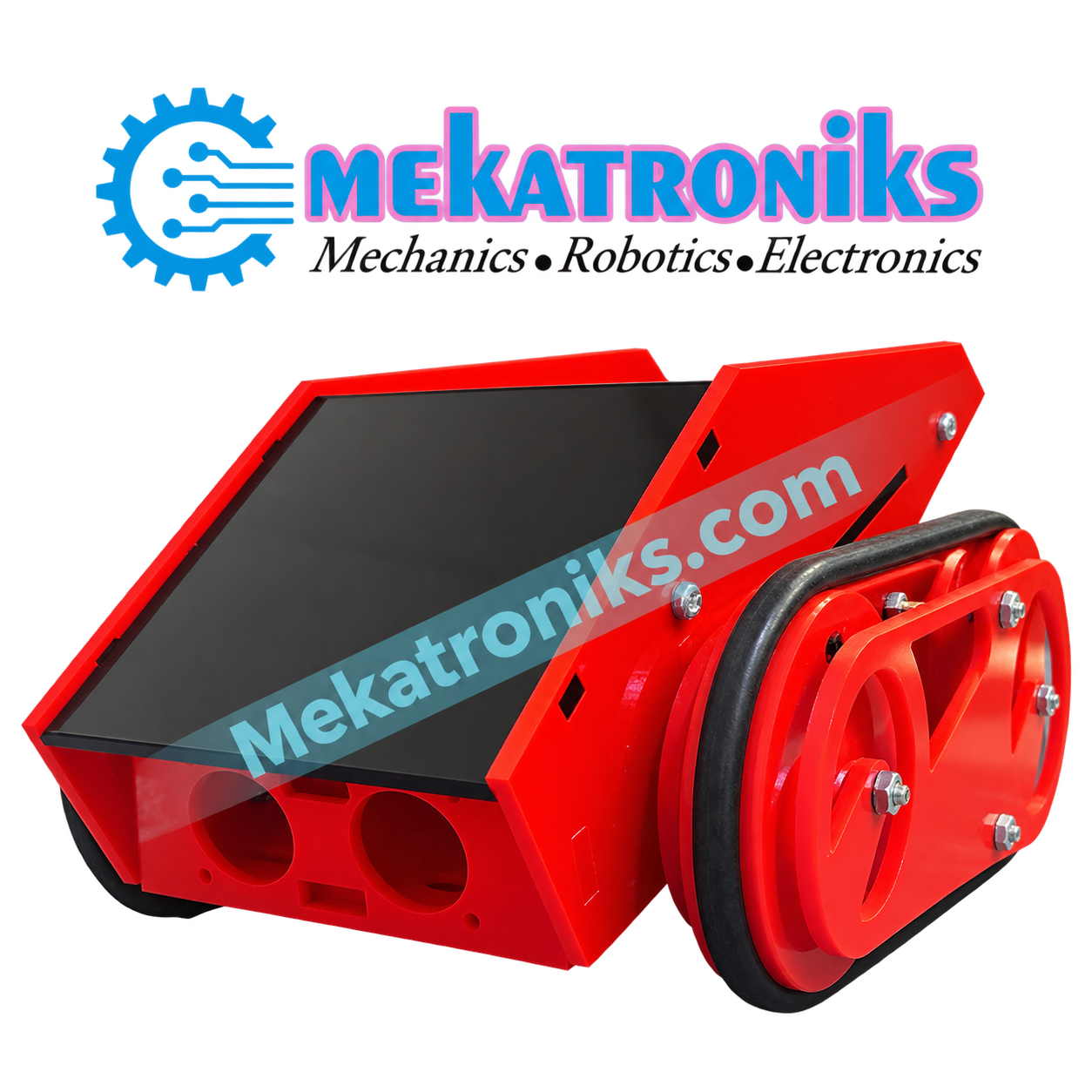 Tracked Robot Chassis with tank-track drive for DIY robotics
