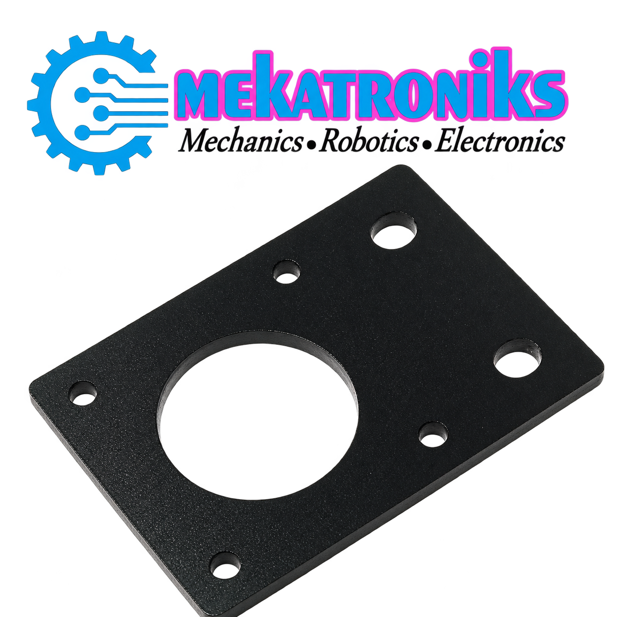 Mounting plate for a NEMA 17 stepper motor
