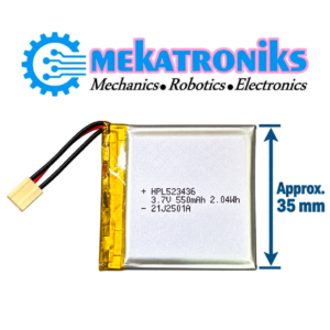 550mAh LiPo Battery 3.7V 1S rechargeable lithium polymer cell