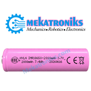 New 18650 Battery 2000mAh 3.7V 7.4Wh rechargeable lithium-ion cell