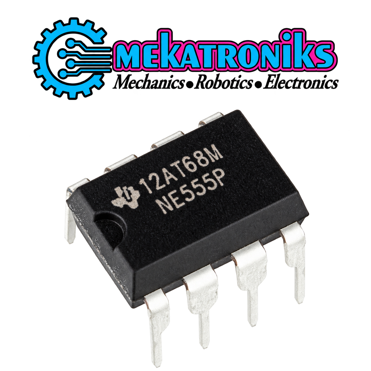 NE555 DIP Timer IC – 8-Pin NE555P